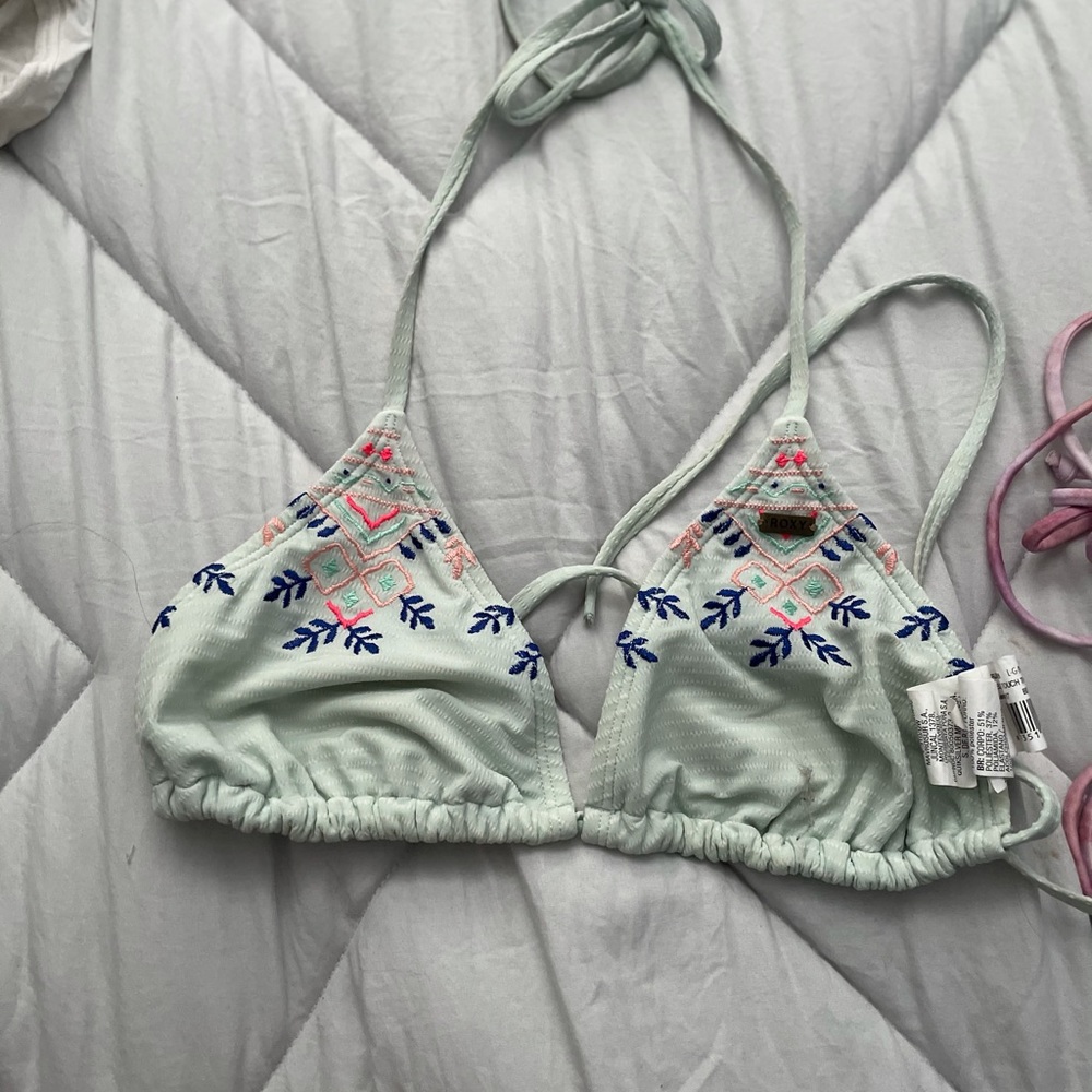 Light  blue bikini top